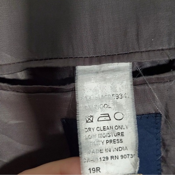 Hart Schaffner Marx Blazer Men’s 34R VGUC Grey 2 Button Double Vented - Picture 11 of 14